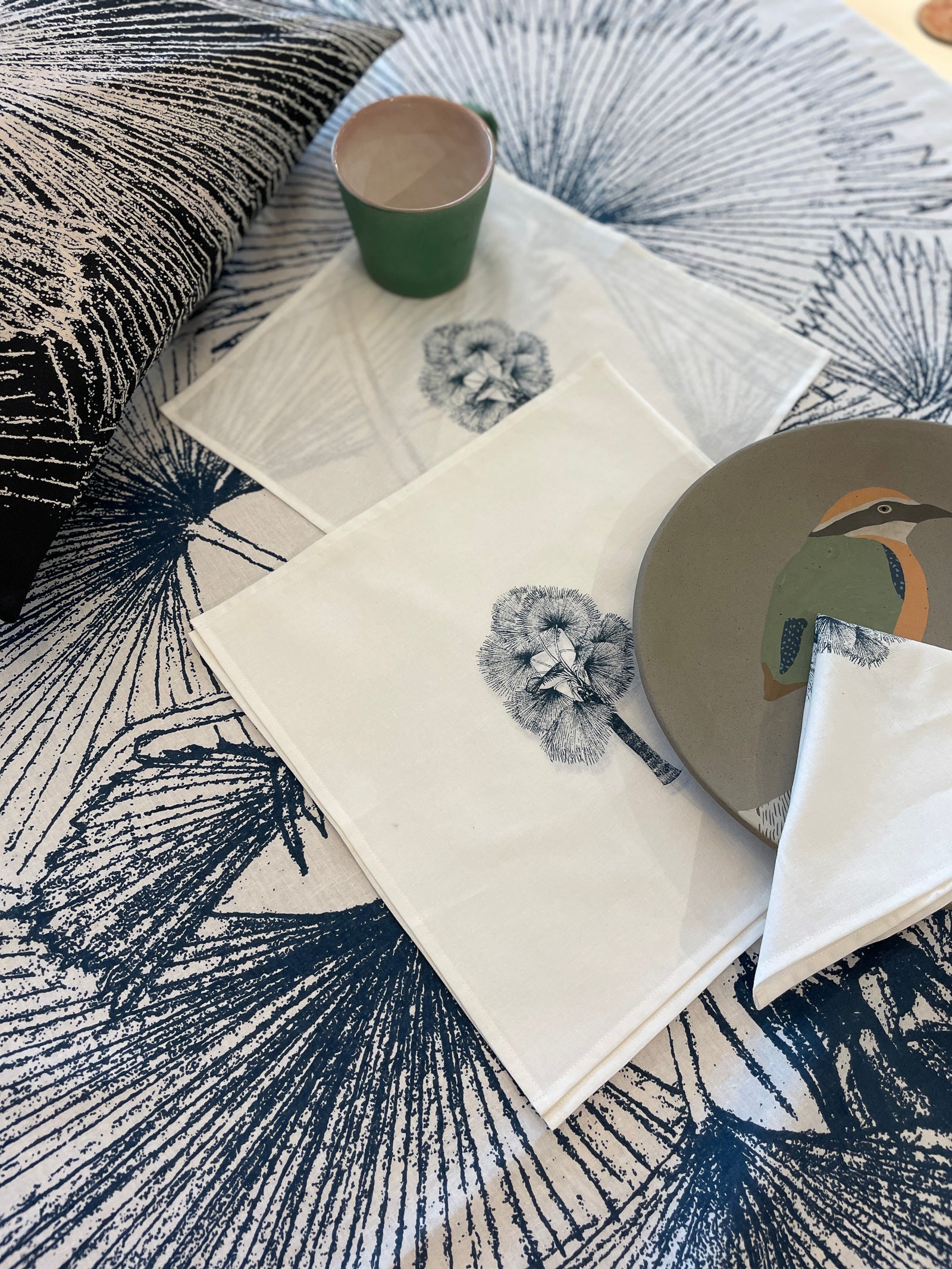Fan Palm Print | Table Napkins (Set of 6)